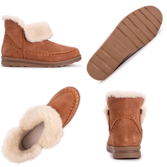 Ziggy Melrose Suede Muk Luk Ankle Boots - Picture 9 of 10